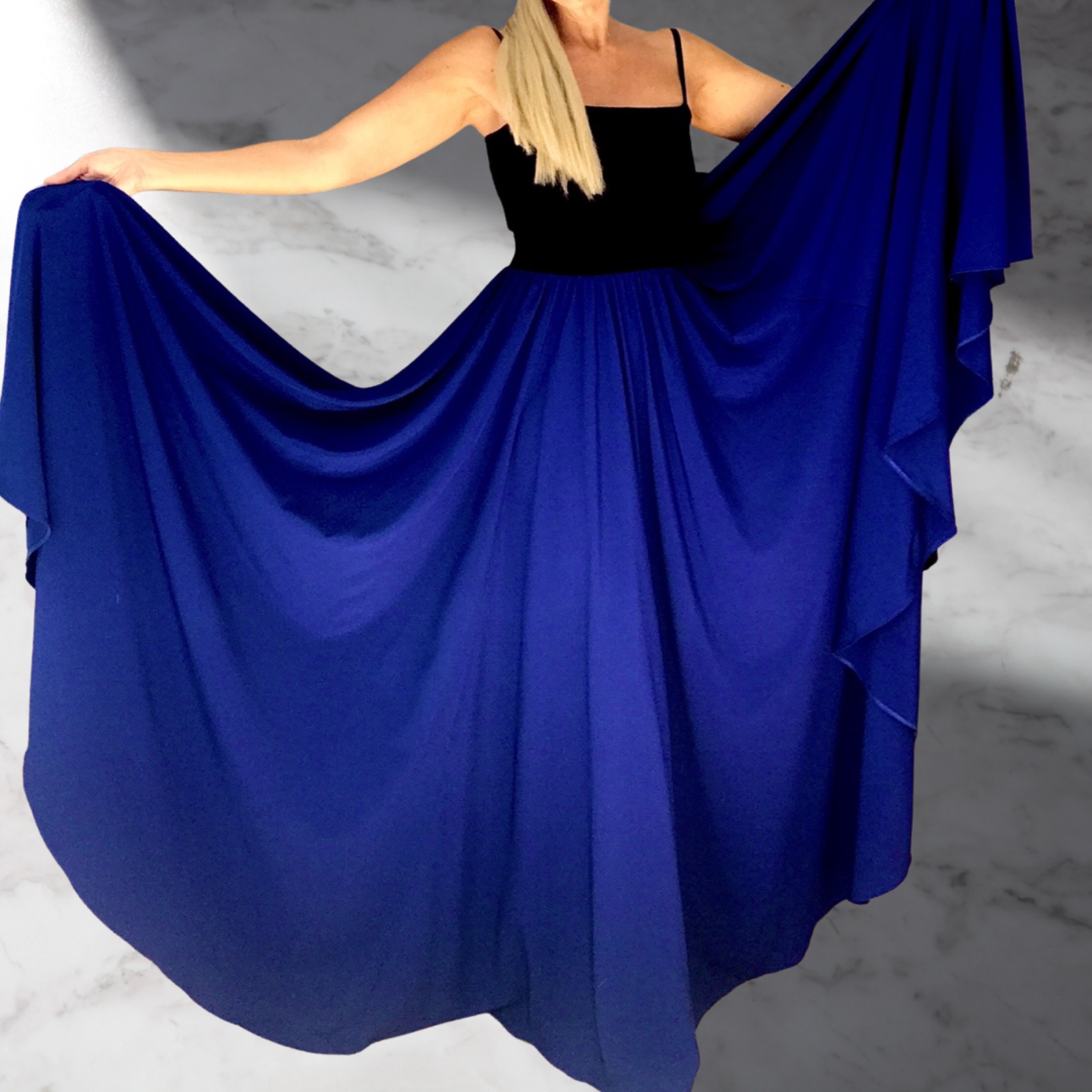 dlouhé šaty BOROS - královsky modré 